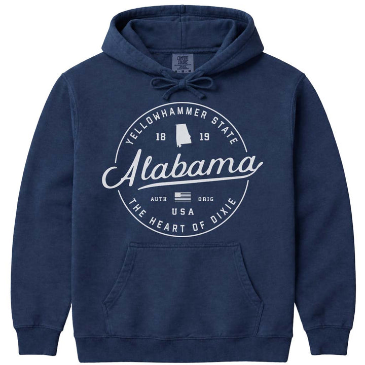 State of Alabama Hooded Sweatshirt - Navy