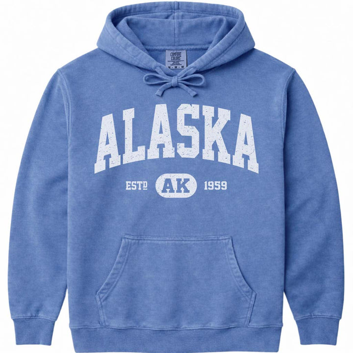 State of Alaska Hoodie - Flo Blue
