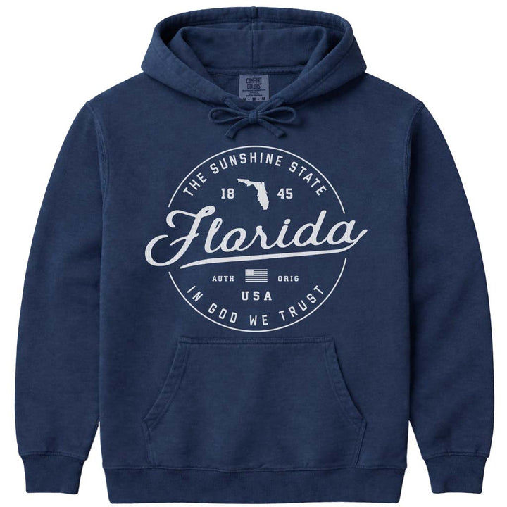 State of Florida Hoodie Sweatshirt - Navy