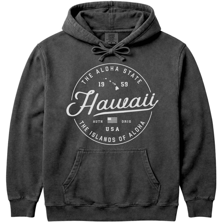 State of Hawaii Hoodie Sweatshirt - Pepper