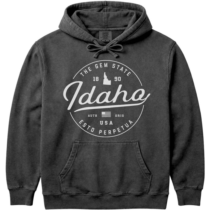 State of Idaho Hoodie Sweatshirt - Pepper