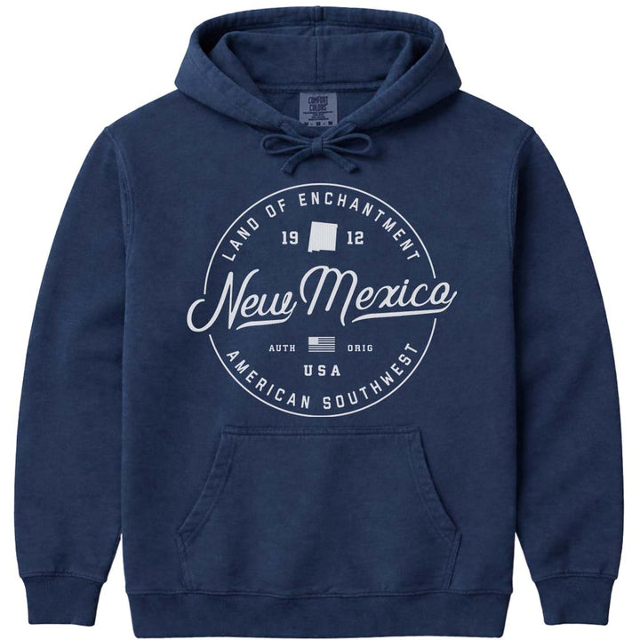 State of New Mexico Hoodie Sweatshirt - Navy