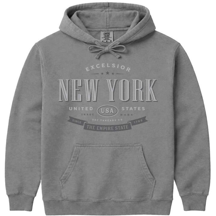 State of New York Hooded Sweatshirt - Grey