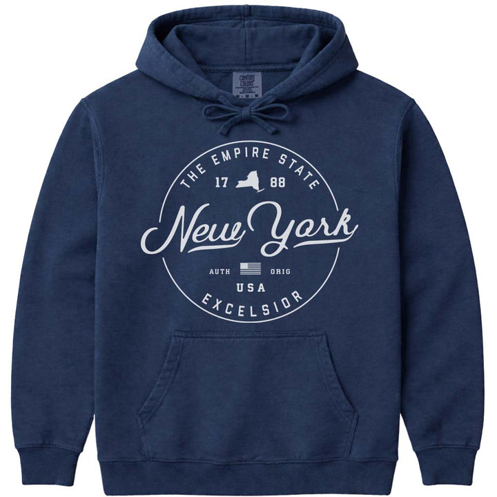 State of New York Hoodie NY Sweatshirt - Navy