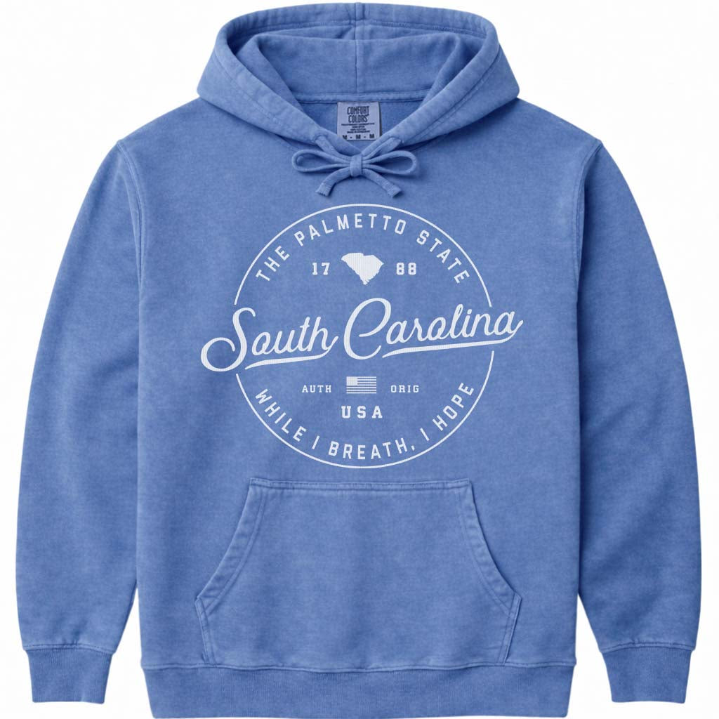 State of South Carolina Hoodie SC Sweatshirt - Flo Blue