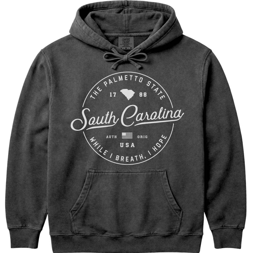 State of South Carolina Hoodie SC Sweatshirt - Pepper
