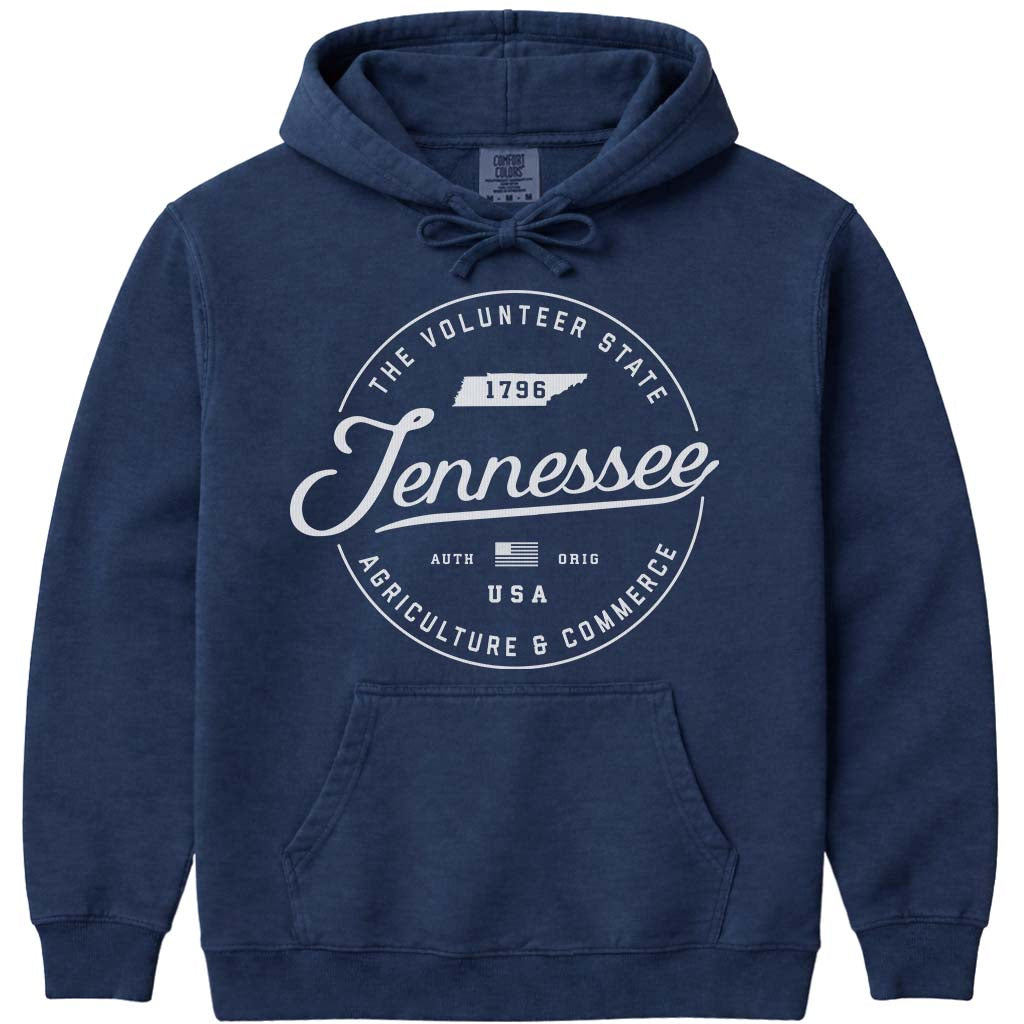State of Tennessee Hoodie Sweatshirt - Navy