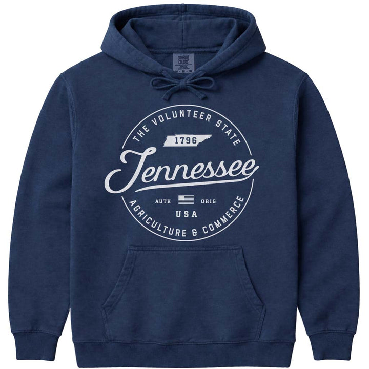 State of Tennessee Hoodie Sweatshirt - Navy