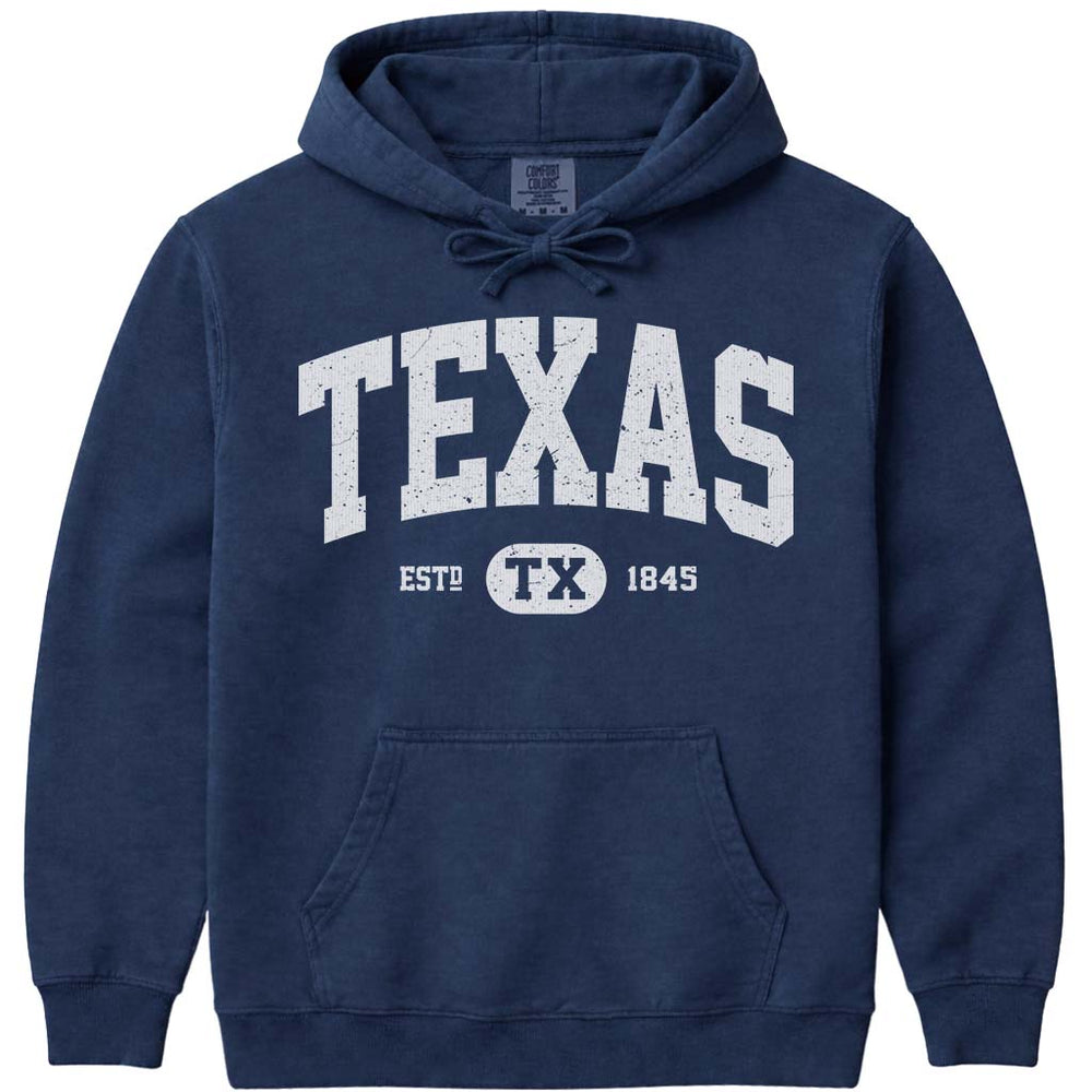 State of Texas Hoodie Sweatshirt - Navy