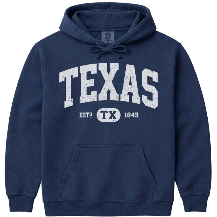State of Texas Hoodie Sweatshirt - Navy