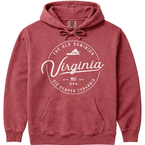 State of Virginia Hoodie Sweatshirt