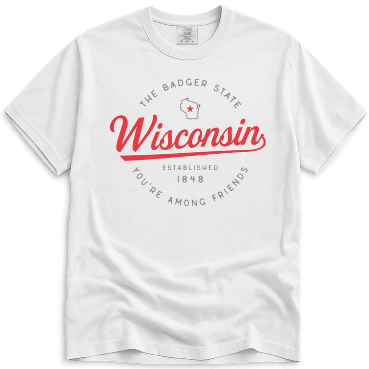 State of Wisconsin Vacation T Shirt - White