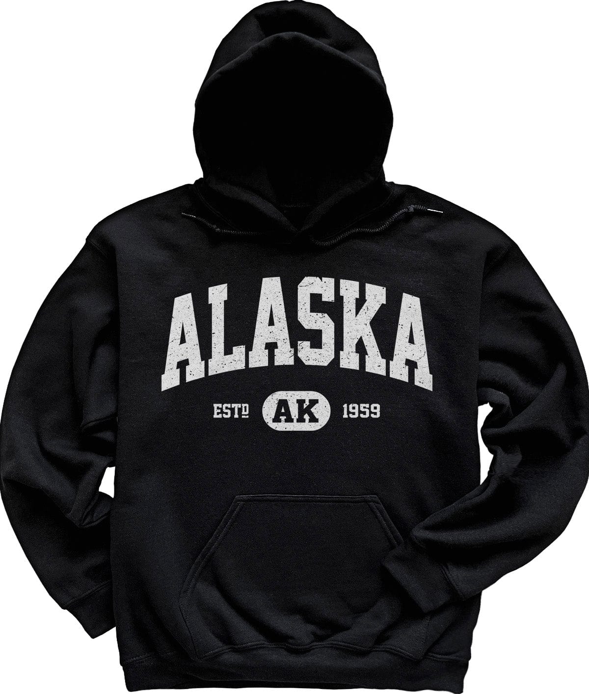 Black State of Alaska Hoodie