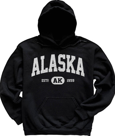 Black State of Alaska Hoodie