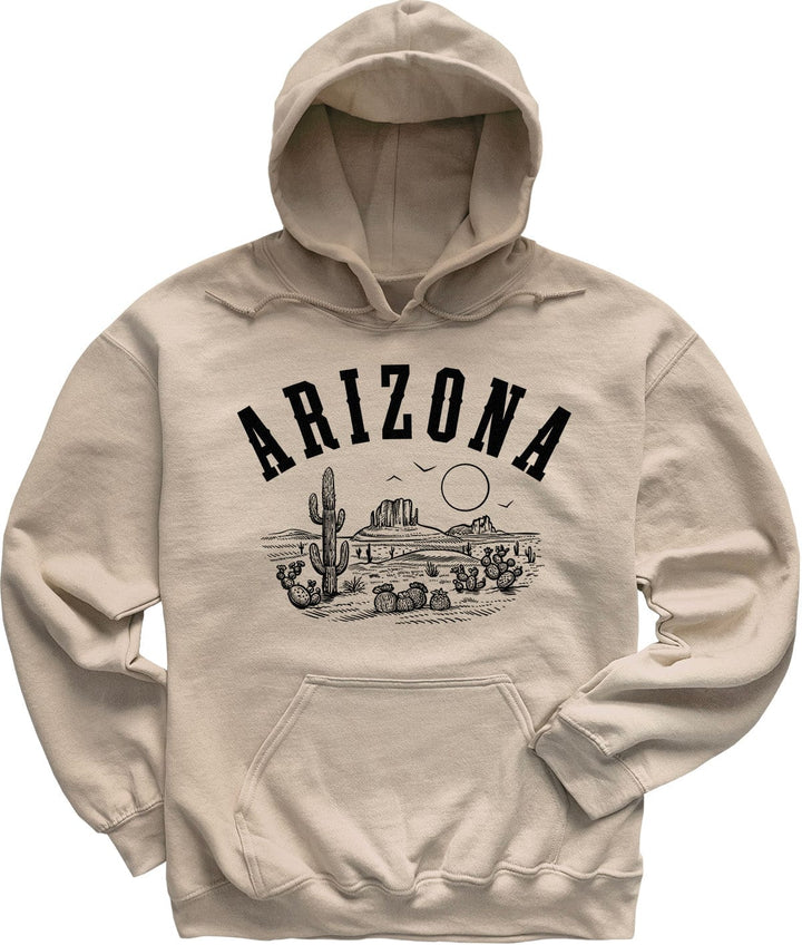 Sand Beige State of Arizona Hoodie