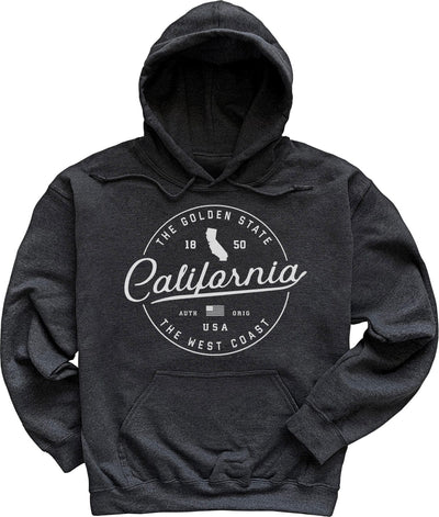 Dark Heather Grey State of California Hoodie