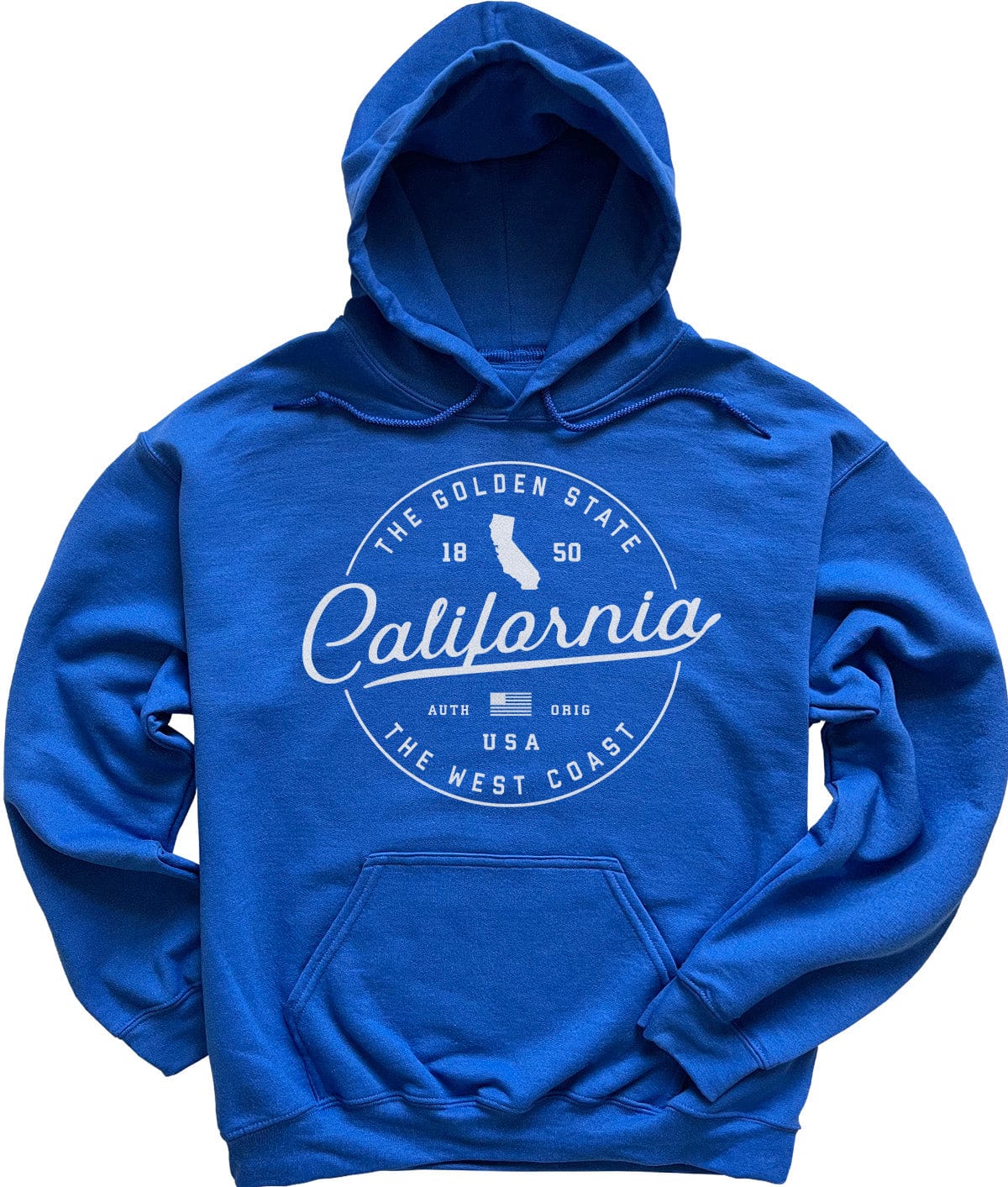 Royal Blue State of California Hoodie