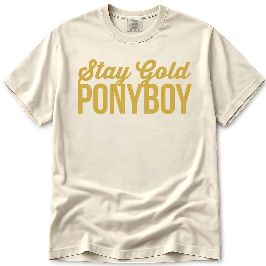 Stay Gold Ponyboy T Shirt Retro 80s Movie The Outsiders Shirt - Ivory