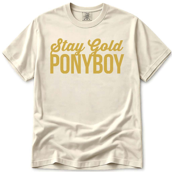 Stay Gold Ponyboy T Shirt Retro 80s Movie The Outsiders Shirt - Ivory