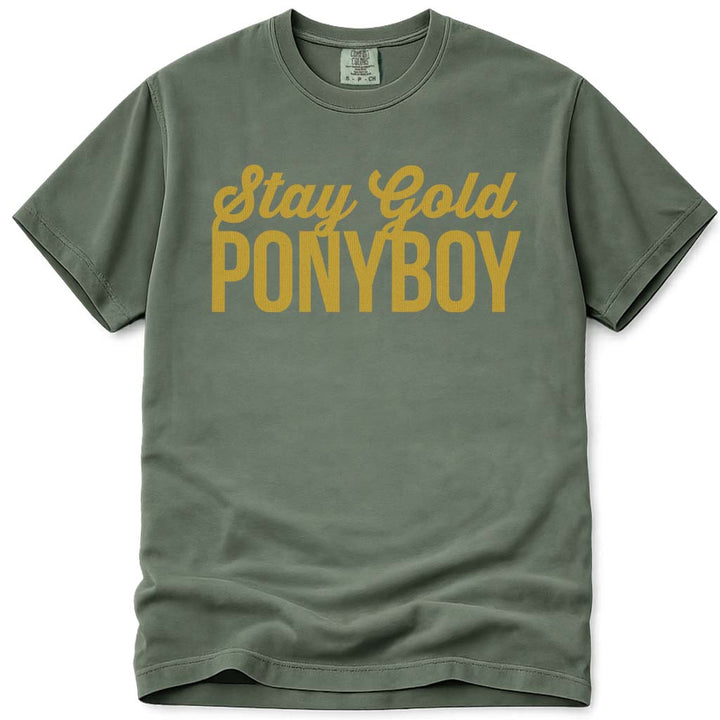 Stay Gold Ponyboy T Shirt Retro 80s Movie The Outsiders Shirt - Moss