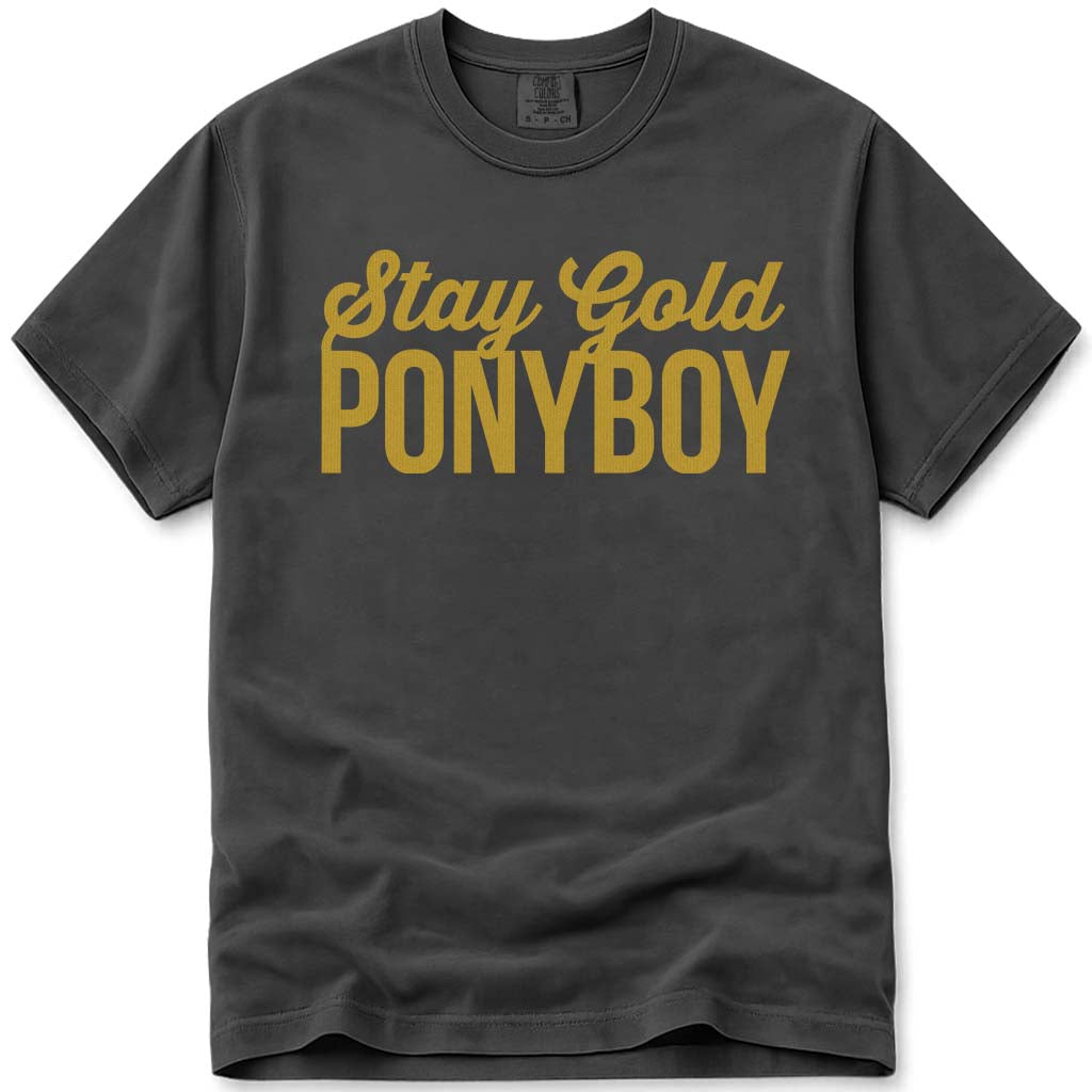 Stay Gold Ponyboy T Shirt Retro 80s Movie The Outsiders Shirt - Pepper
