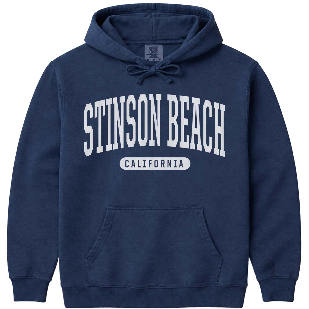 Stinson Beach California Hoodie Sweatshirt - Navy