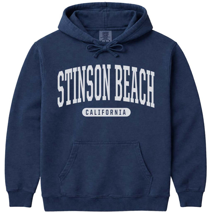 Stinson Beach California Hoodie Sweatshirt - Navy