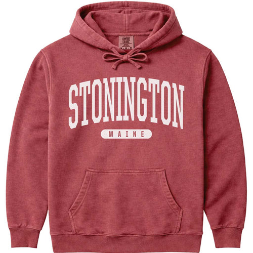 Stonington Maine Block Letter Hoodie