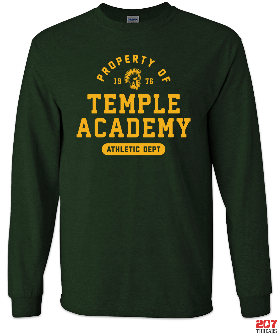 Property of Temple Academy Athletics Dept Long Sleeve Shirt