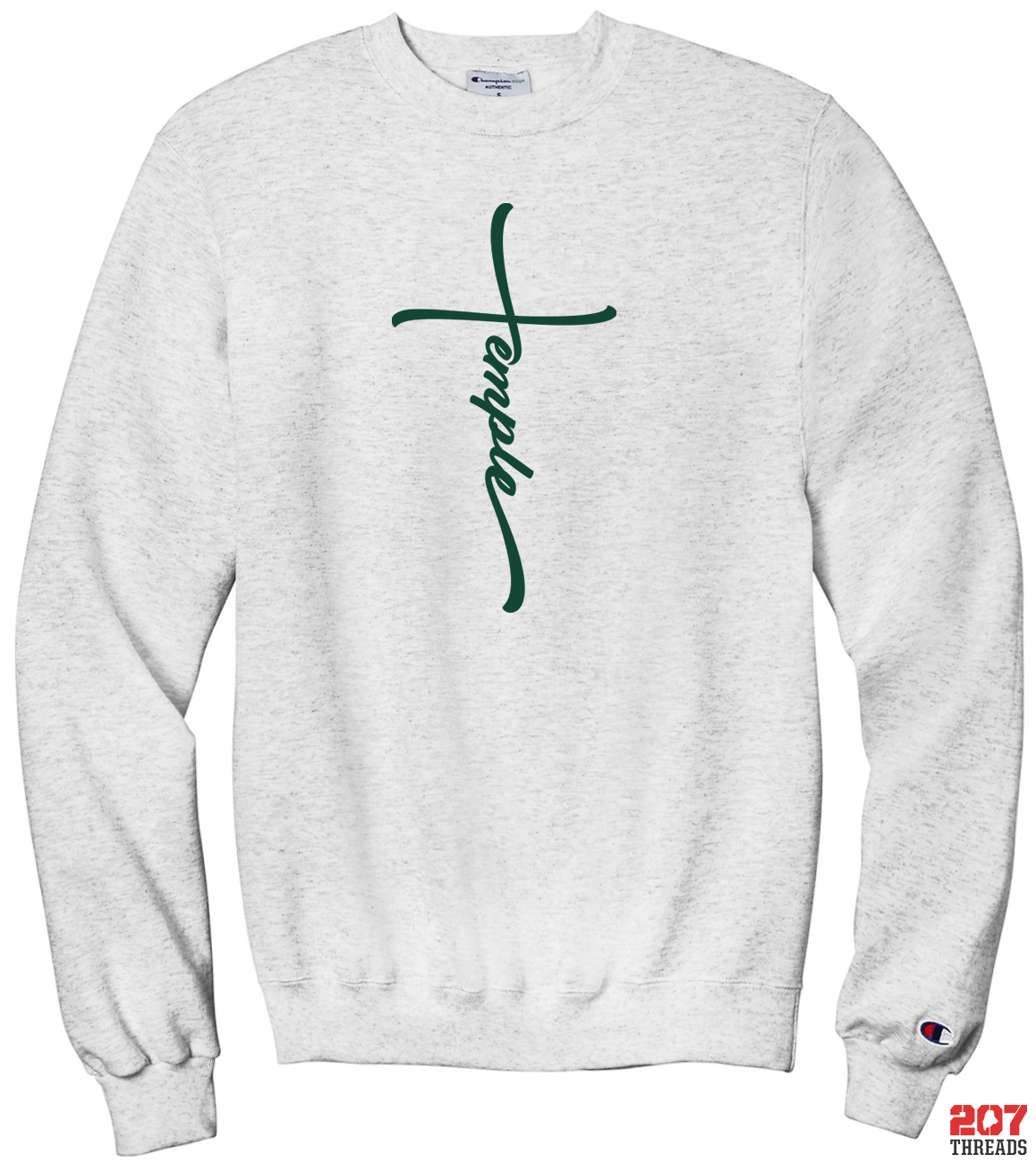 Temple Academy Cross Script Sweatshirt