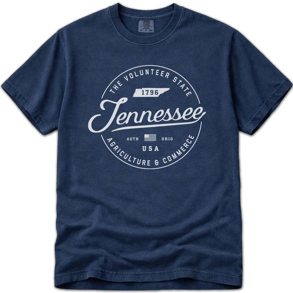 State of Tennessee T Shirt - Navy