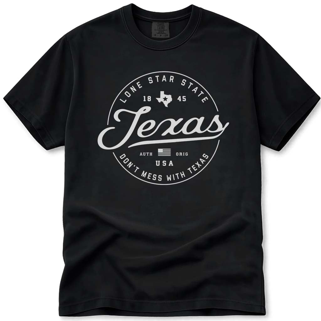 State of Texas T Shirt - Black