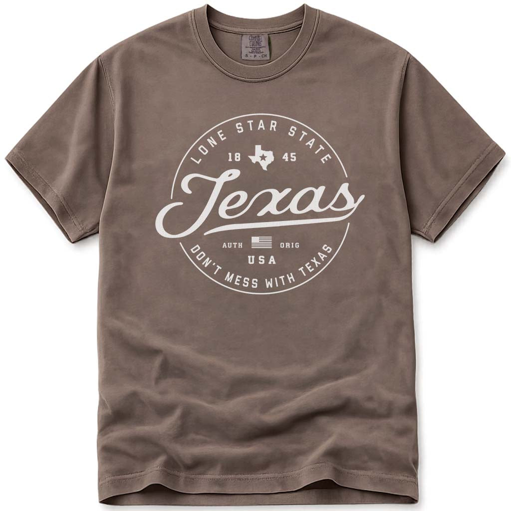 State of Texas T Shirt - Espresso