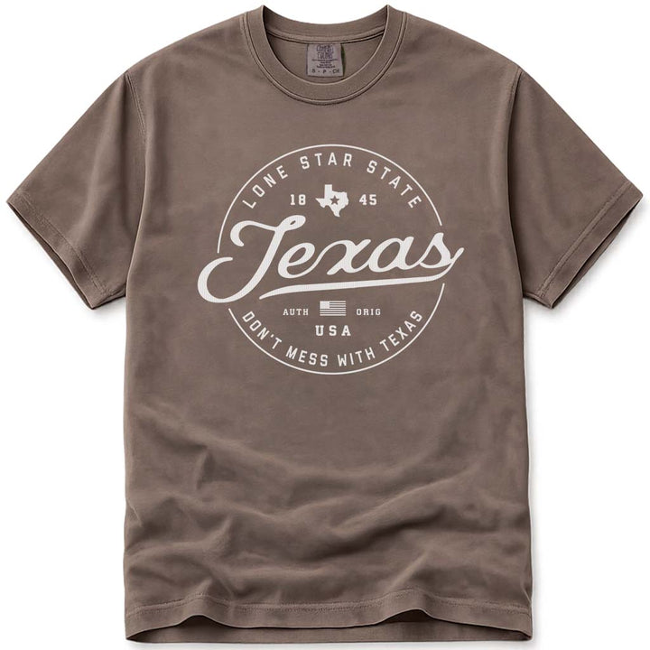 State of Texas T Shirt - Espresso