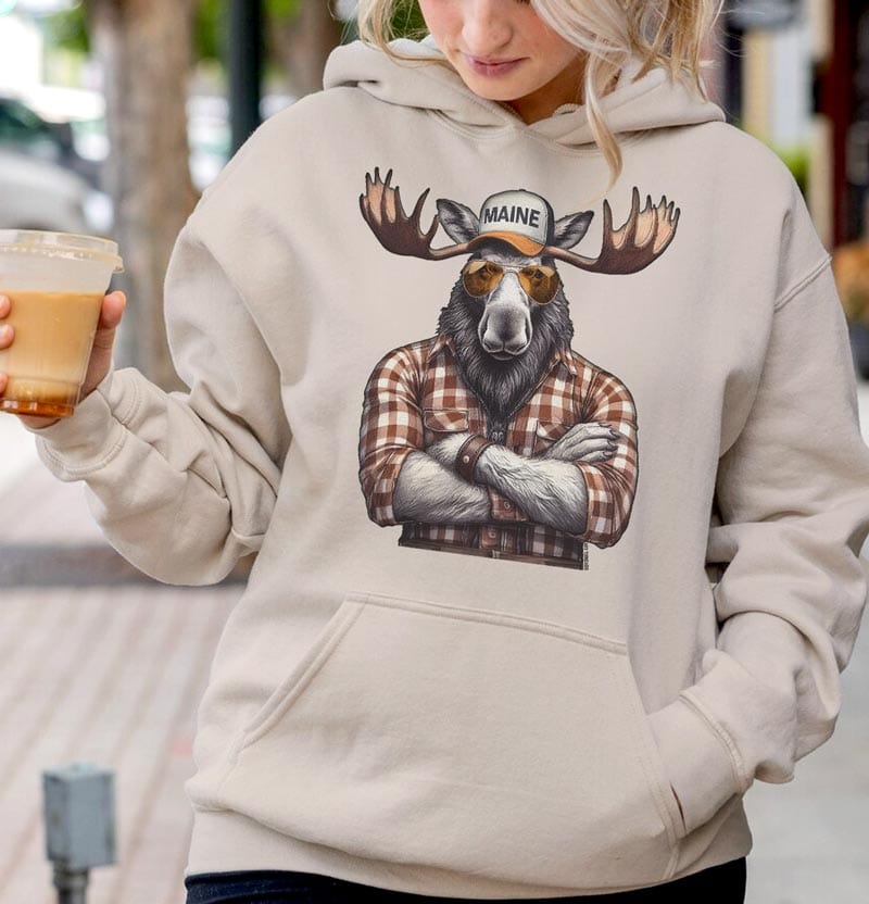 Talk To Me Moose Hoodie Women's