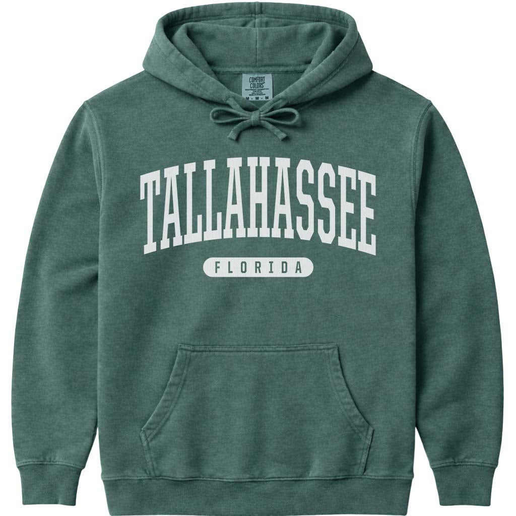 Tallahassee Florida Hoodie Sweatshirt - Blue Spruce