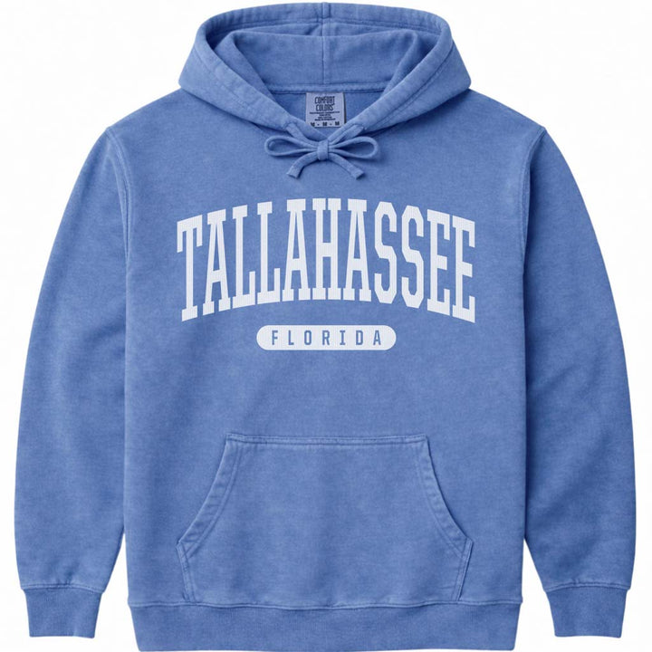 Tallahassee Florida Hoodie Sweatshirt - Flo Blue