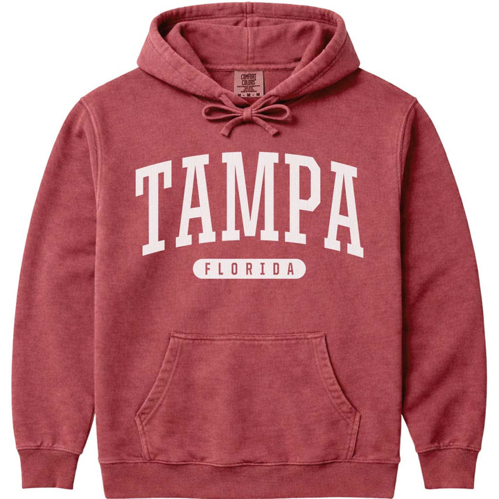 Tampa Florida Hoodie - Crimson