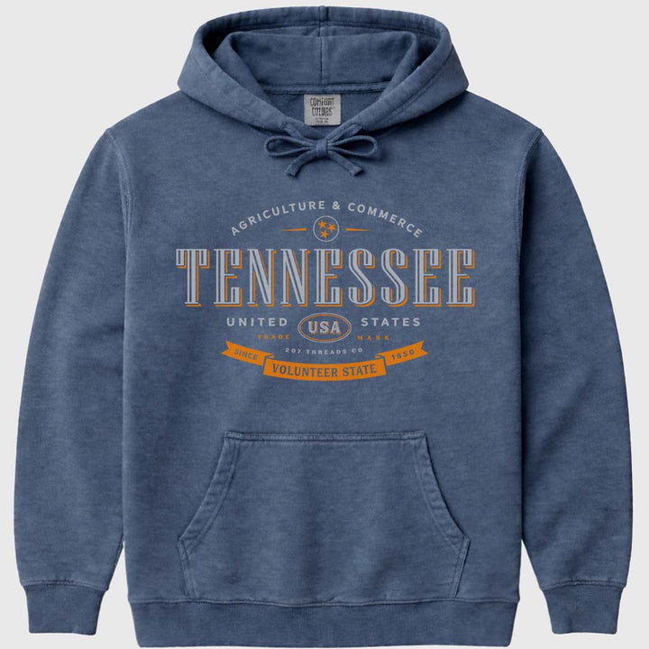 Tennessee Hooded Sweatshirt - Denim