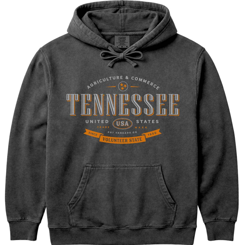 Tennessee Hooded Sweatshirt - Pepper
