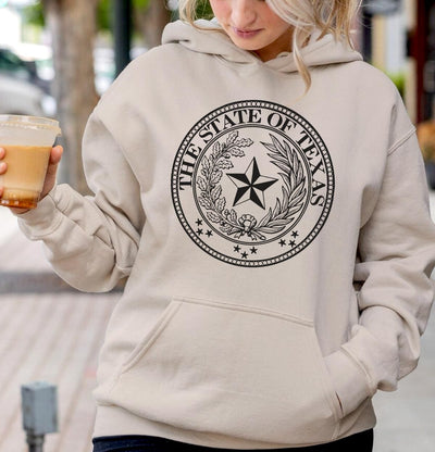 Women's Texas Sweatshirt - TX Texas State Seal