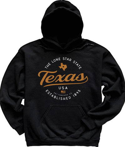 Black Texas Hooded Sweatshirt