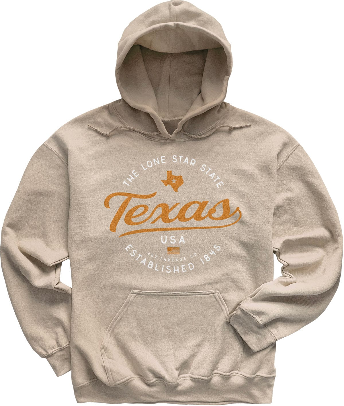 Sand Beige Texas Hooded Sweatshirt