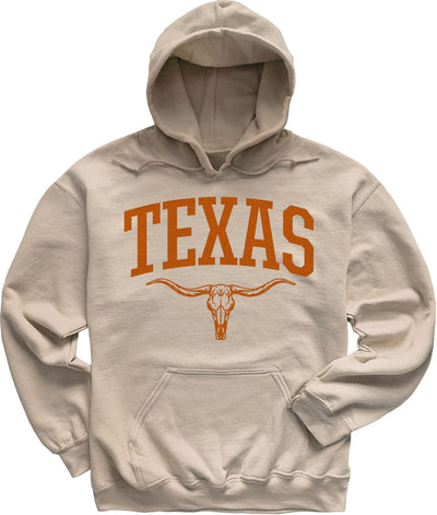 Sand Beige Texas Longhorn Hoodie