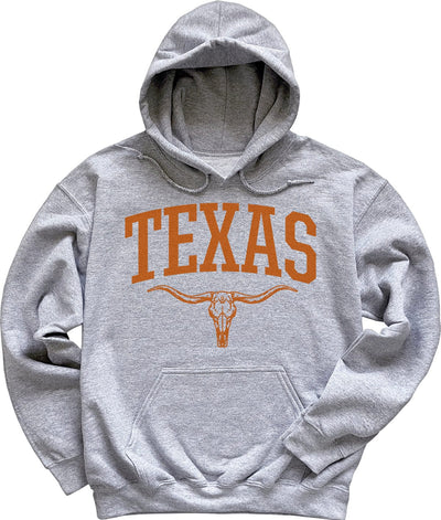 Grey Texas Longhorn Hoodie