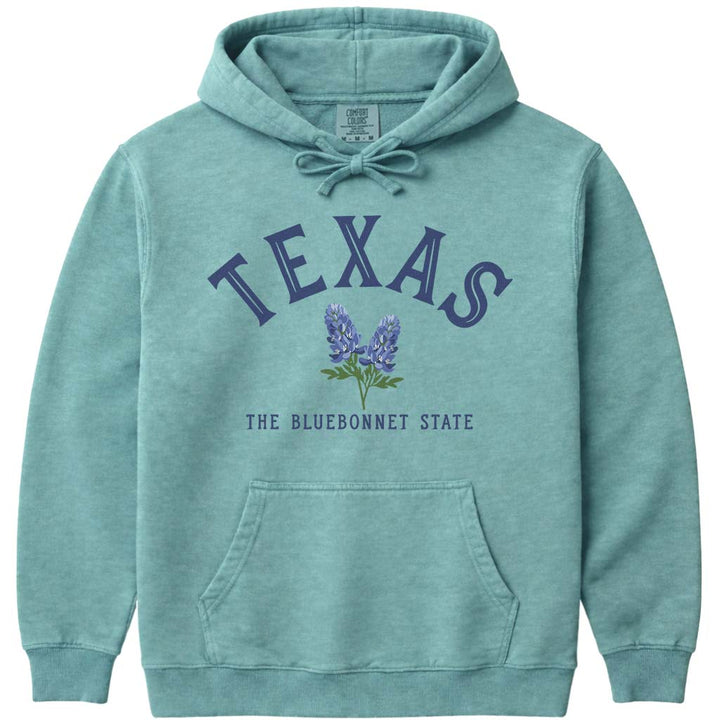 Texas Bluebonnet Women's Hoodie Sweatshirt - Seafoam