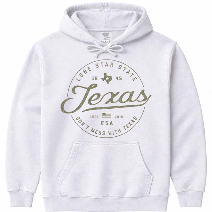 Texas Camo Hoodie Sweatshirt - White