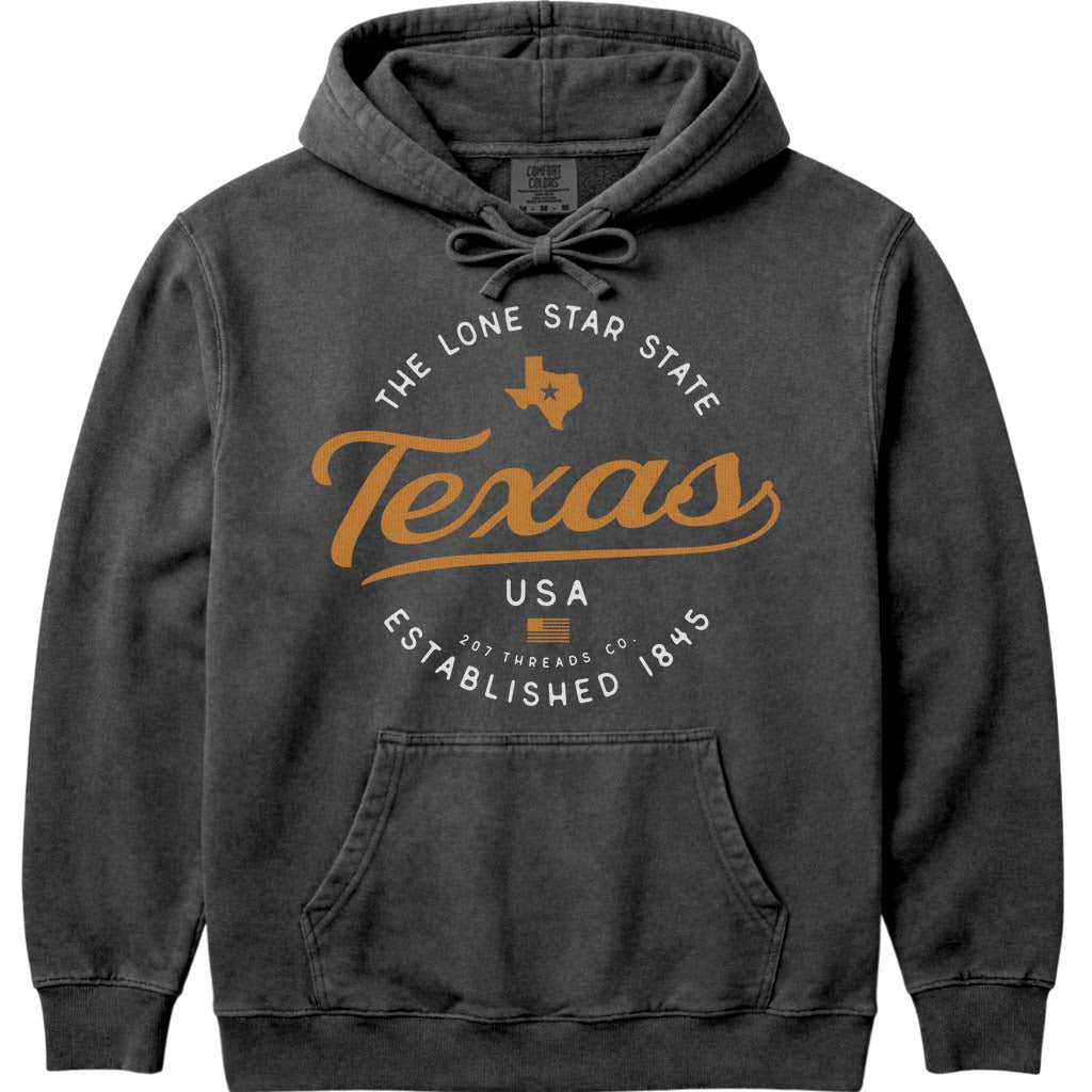 Texas Hoodie Sweatshirt - Pepper