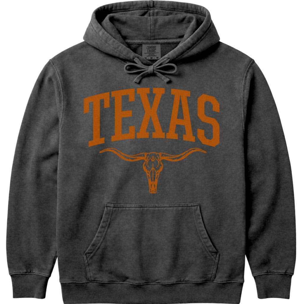 Texas Longhorn Hoodie Sweatshirt - Pepper