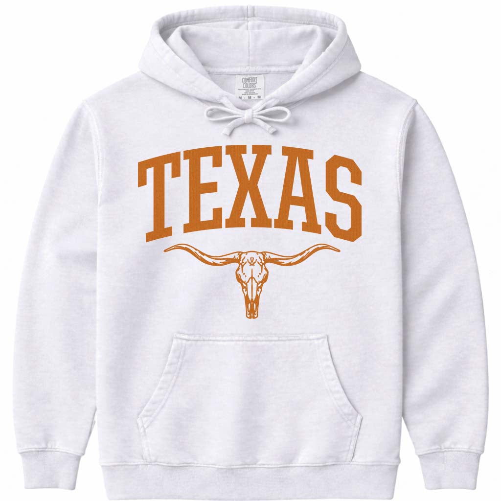 Texas Longhorn Hoodie Sweatshirt - White
